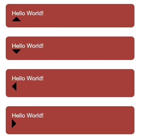 how to make speech bubble in html